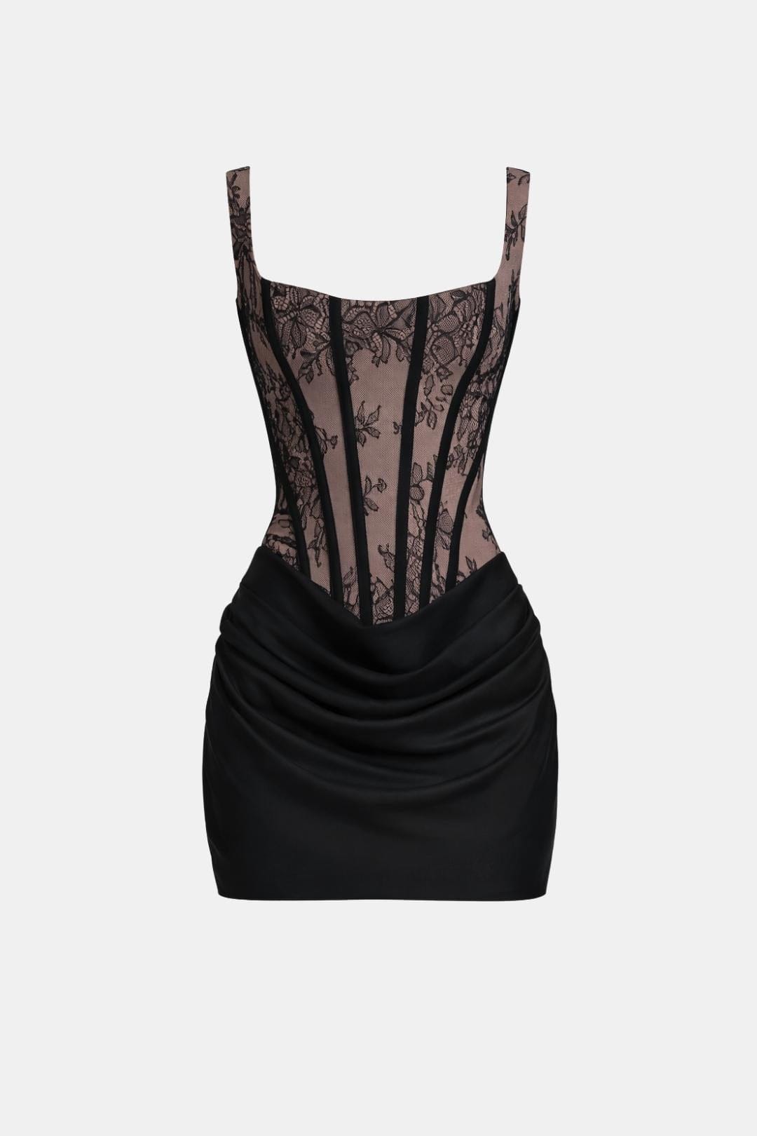 Melyna – Square Neck Corset Style Bodice Mini Dress - Image 16