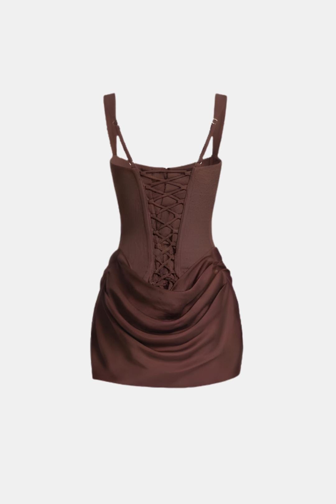 Melyna – Square Neck Corset Style Bodice Mini Dress - Image 6