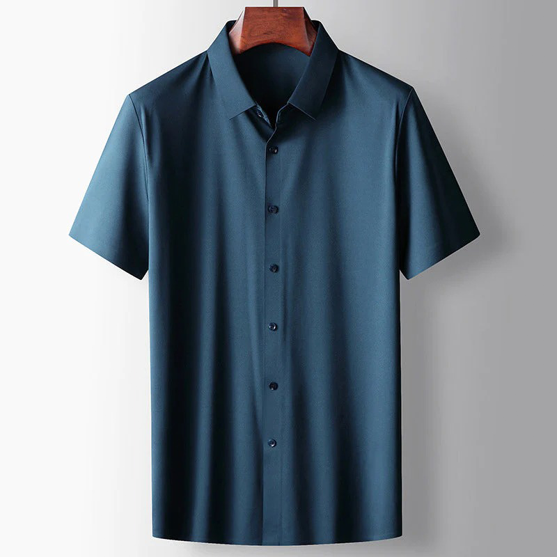 Bowen - Chemise décontractée en soie pour homme, style casual chic