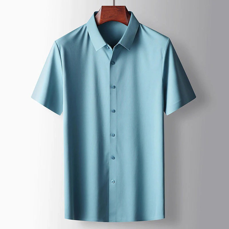 Bowen - Chemise décontractée en soie pour homme, style casual chic
