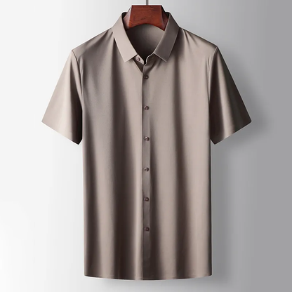 Bowen - Chemise décontractée en soie pour homme, style casual chic
