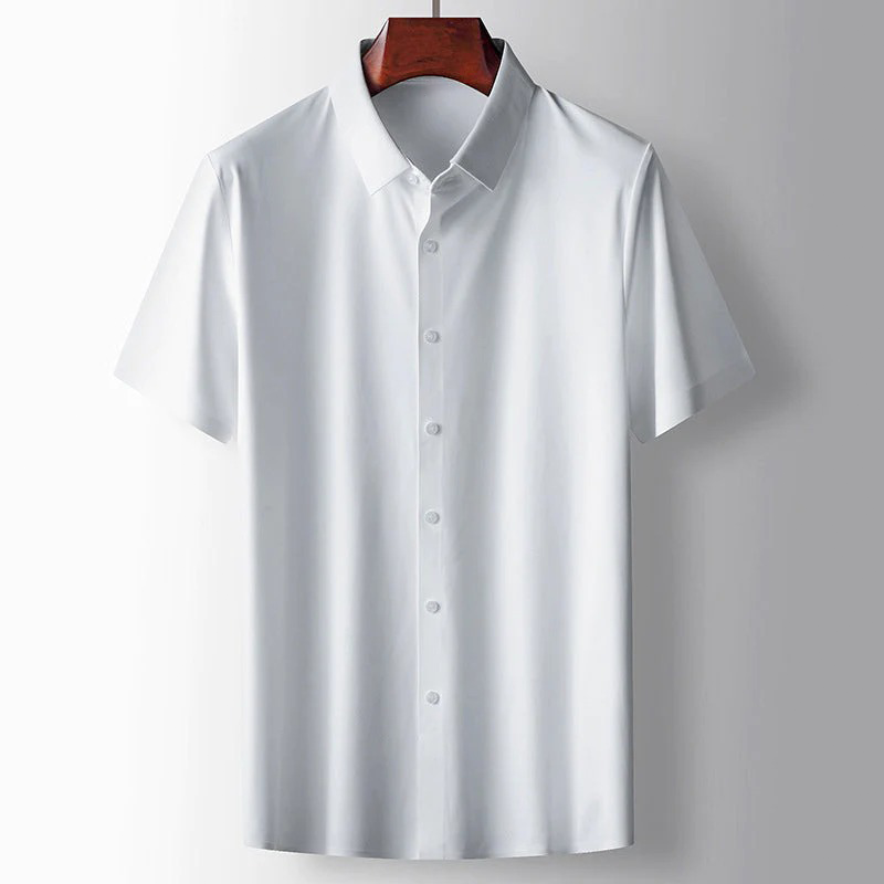 Bowen - Chemise décontractée en soie pour homme, style casual chic