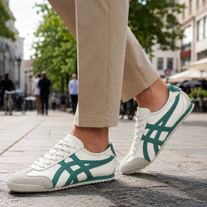 Men's Retro Geometric Patterned Sneakers - Image 2