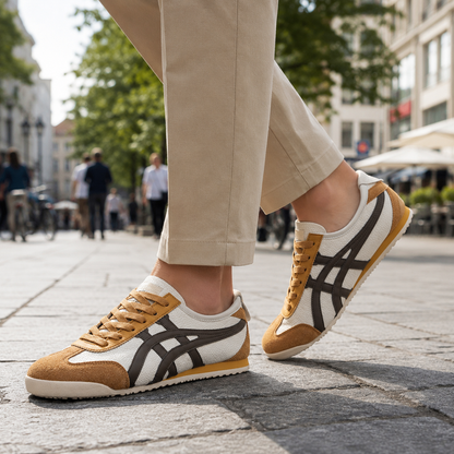 Men's Retro Geometric Patterned Sneakers