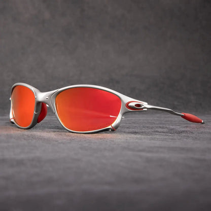 Mirrored Wraparound Sunglasses for Unisex Azzoria