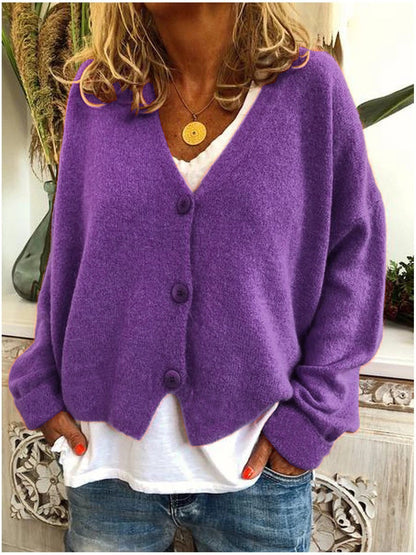 Elisa – Cardigan tricoté classique pour femme