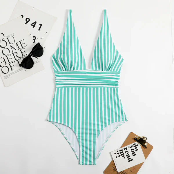 Women Flattering One Piece Swimsuit Tummy Control - Image 7