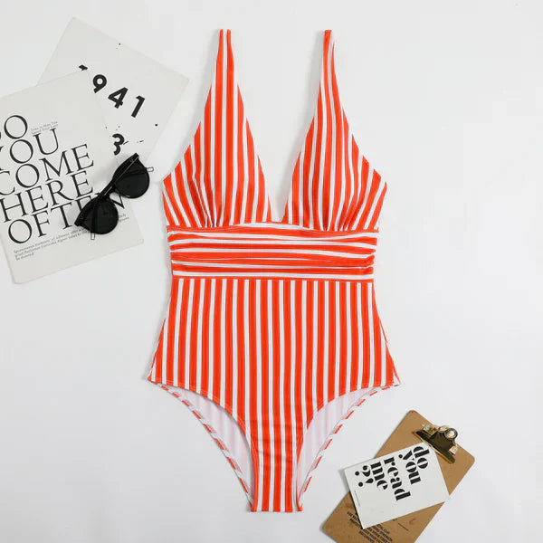 Women Flattering One Piece Swimsuit Tummy Control - Image 8