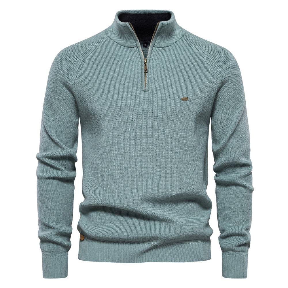 Veylor – Pull demi-fermeture éclair de luxe pour homme