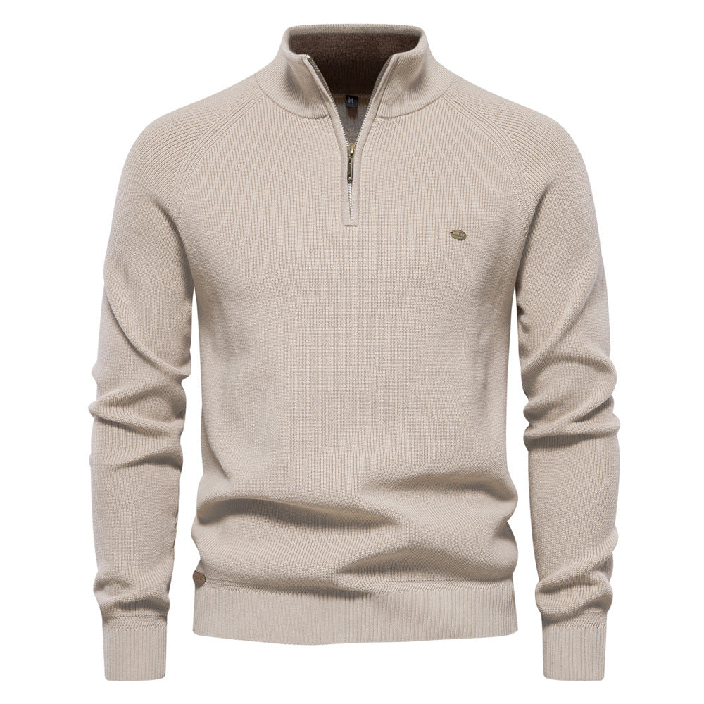 Veylor – Pull demi-fermeture éclair de luxe pour homme