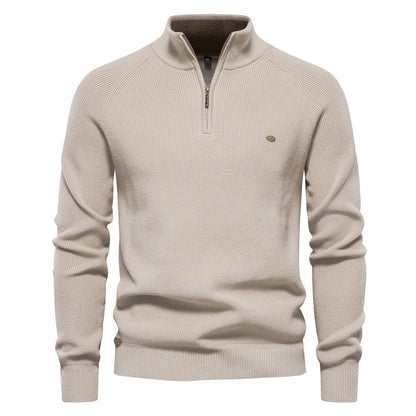 Veylor – Pull demi-fermeture éclair de luxe pour homme