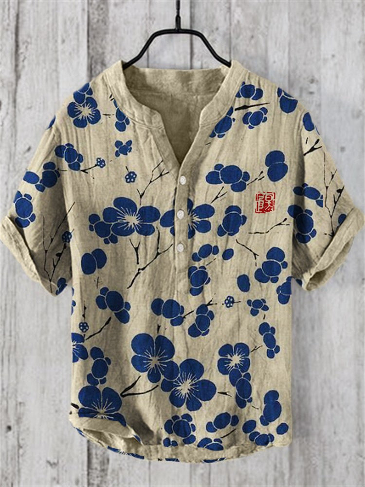 Caelior - Chemise en mélange de lin japonais
