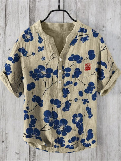 Caelior - Chemise en mélange de lin japonais