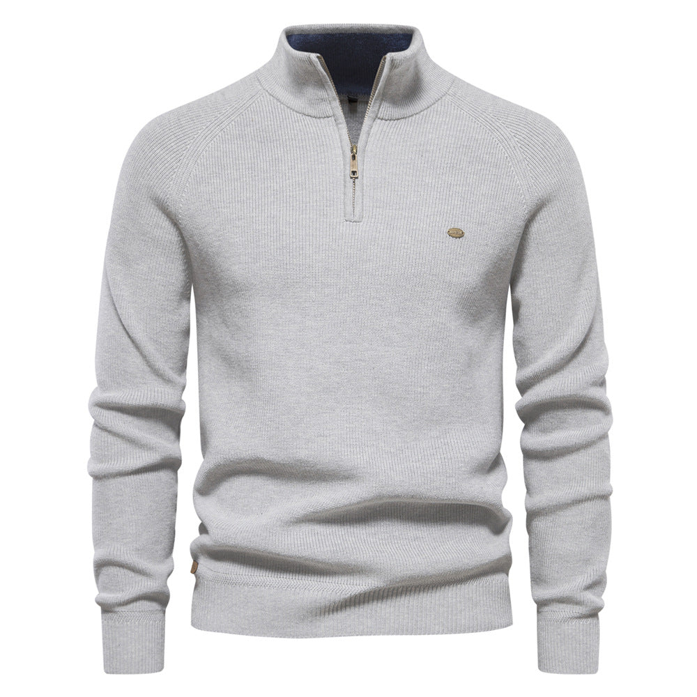 Veylor – Pull demi-fermeture éclair de luxe pour homme