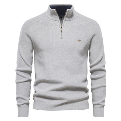 Veylor – Pull demi-fermeture éclair de luxe pour homme
