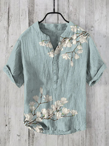 Caelior - Chemise en mélange de lin japonais