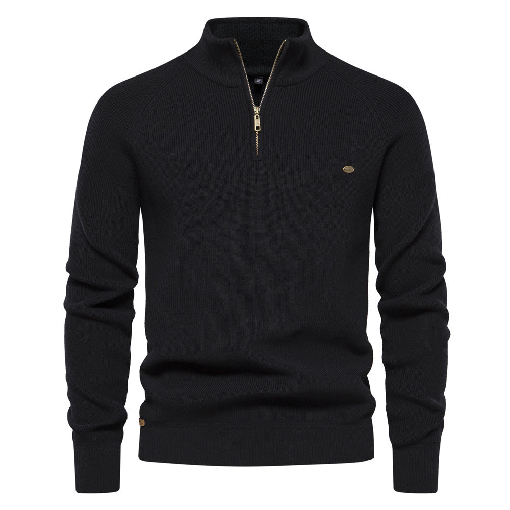 Veylor – Pull demi-fermeture éclair de luxe pour homme