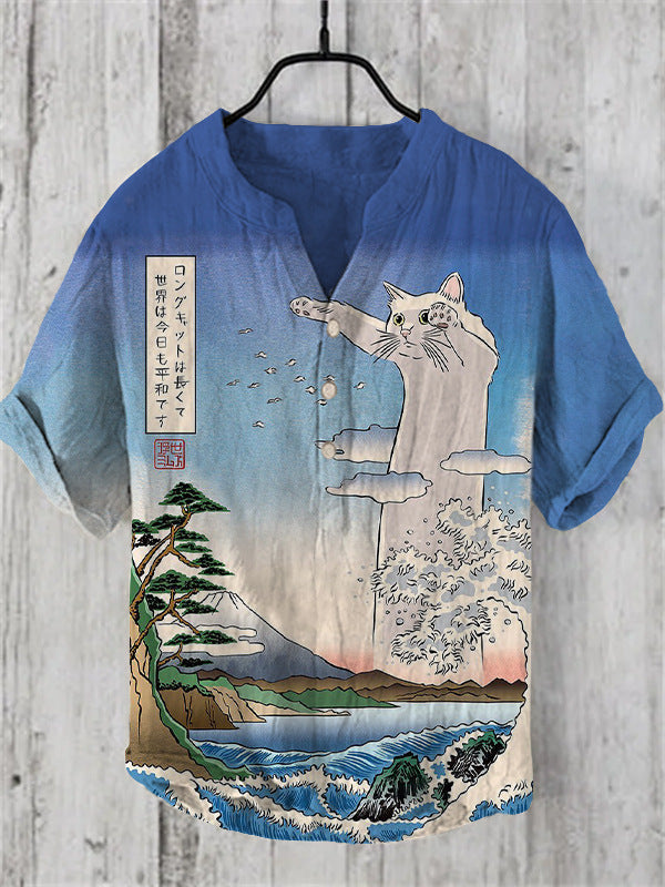 Caelior - Chemise en mélange de lin japonais