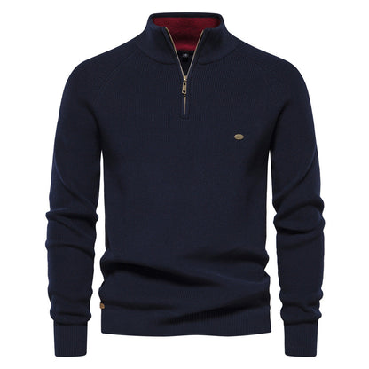 Veylor – Pull demi-fermeture éclair de luxe pour homme