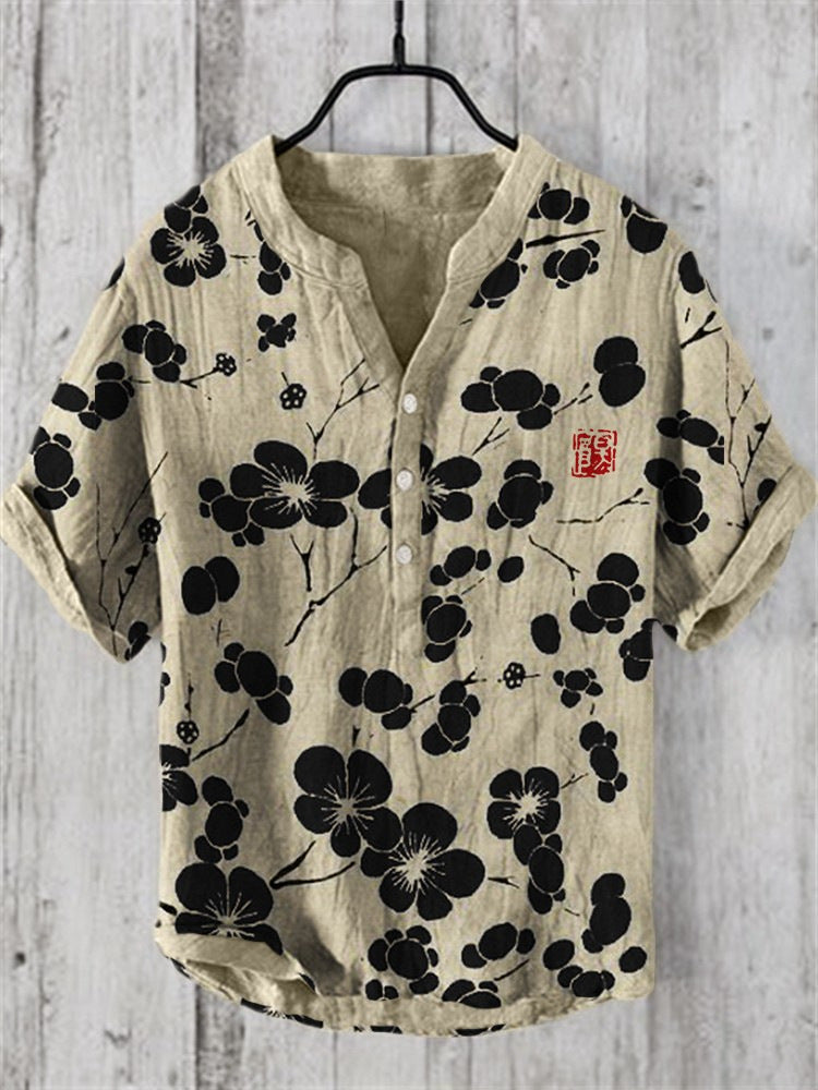 Caelior - Chemise en mélange de lin japonais
