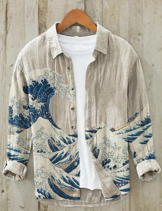 Caelior - Chemise en mélange de lin japonais