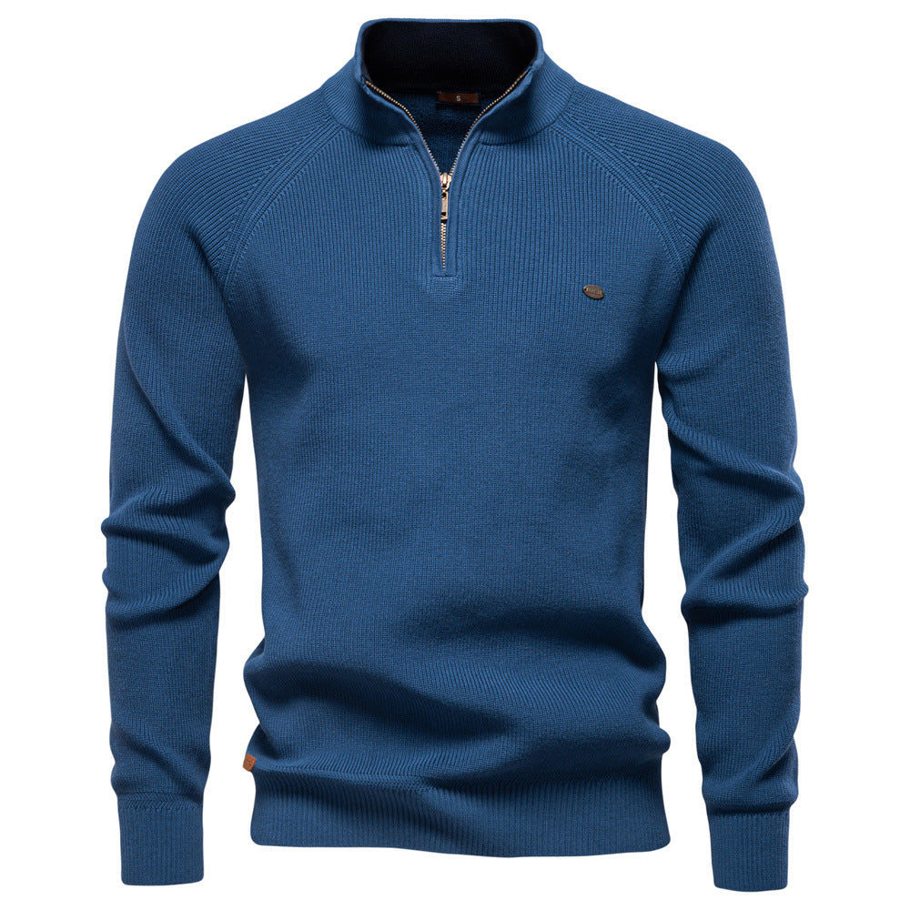 Veylor – Pull demi-fermeture éclair de luxe pour homme