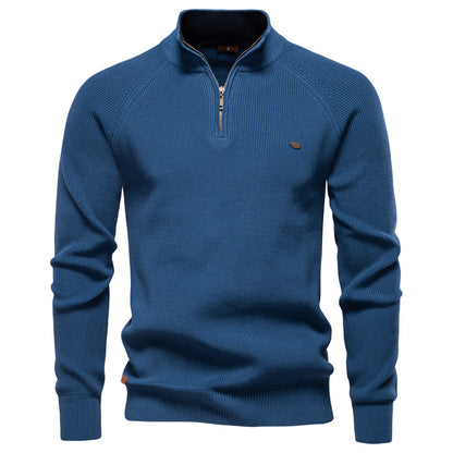 Veylor – Pull demi-fermeture éclair de luxe pour homme