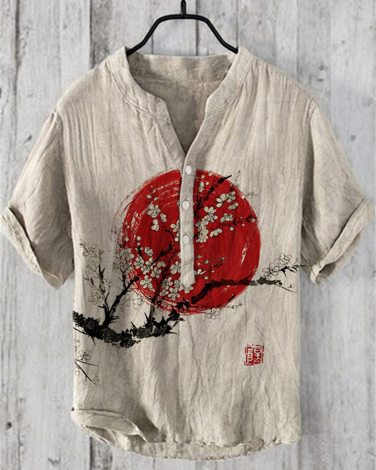 Caelior - Chemise en mélange de lin japonais