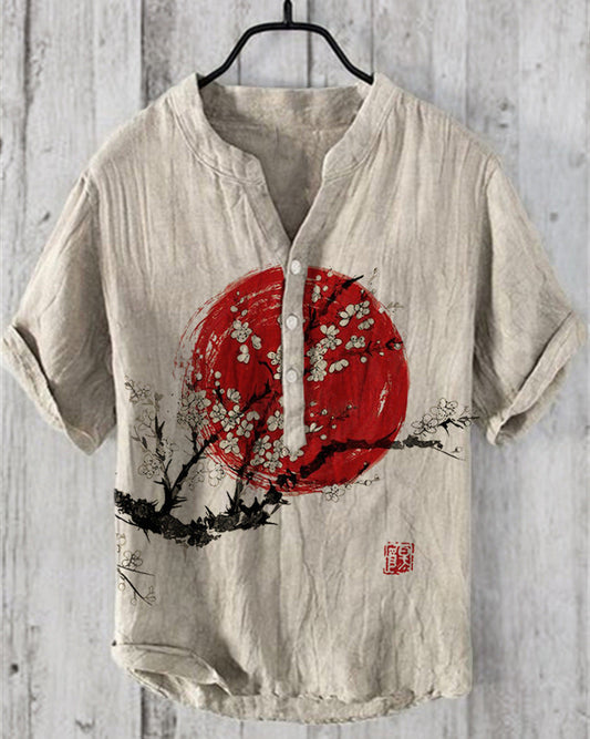 Caelior - Chemise en mélange de lin japonais