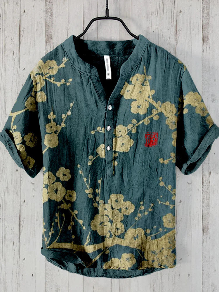 Caelior - Chemise en mélange de lin japonais