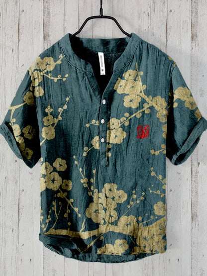 Caelior - Chemise en mélange de lin japonais