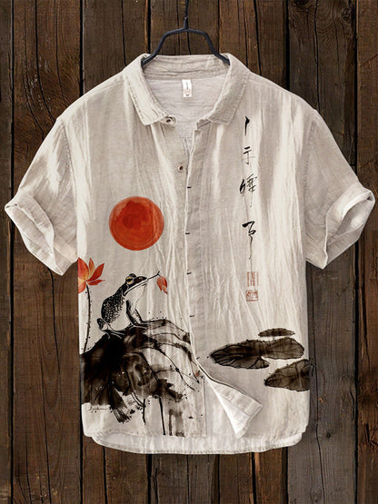 Caelior - Chemise en mélange de lin japonais