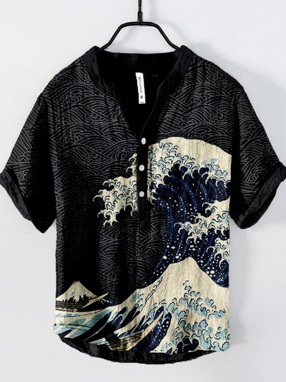 Caelior - Chemise en mélange de lin japonais