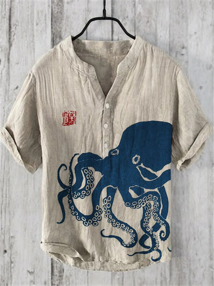 Caelior - Chemise en mélange de lin japonais