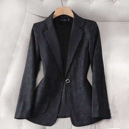 Zarah  – Women's Grid Pattern Blazer