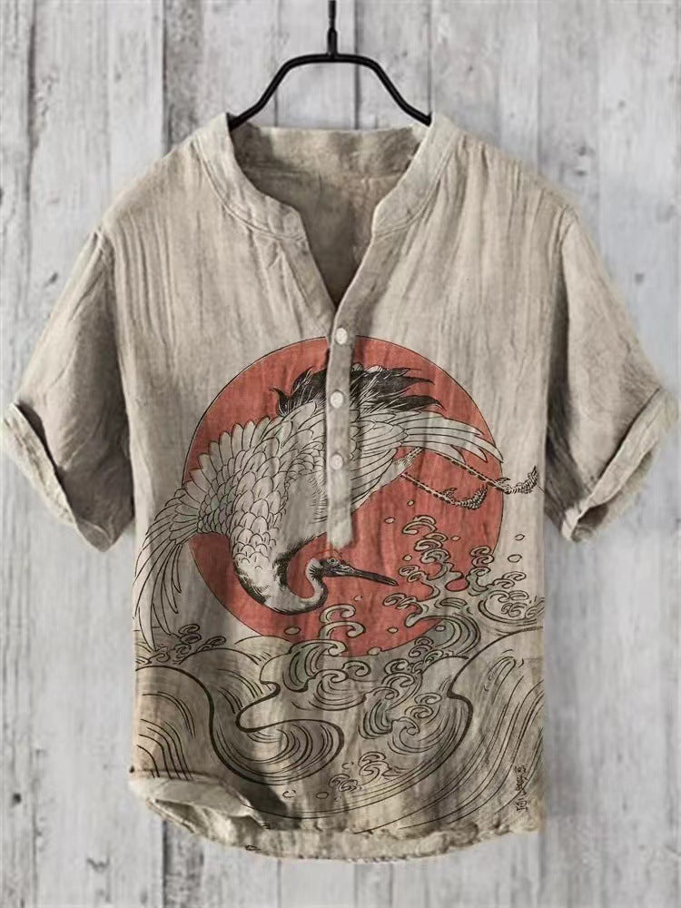 Caelior - Chemise en mélange de lin japonais