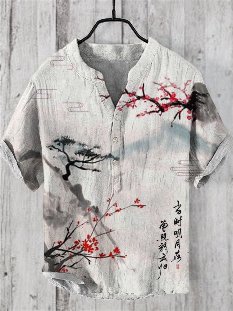 Caelior - Chemise en mélange de lin japonais