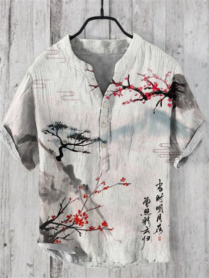 Caelior - Chemise en mélange de lin japonais