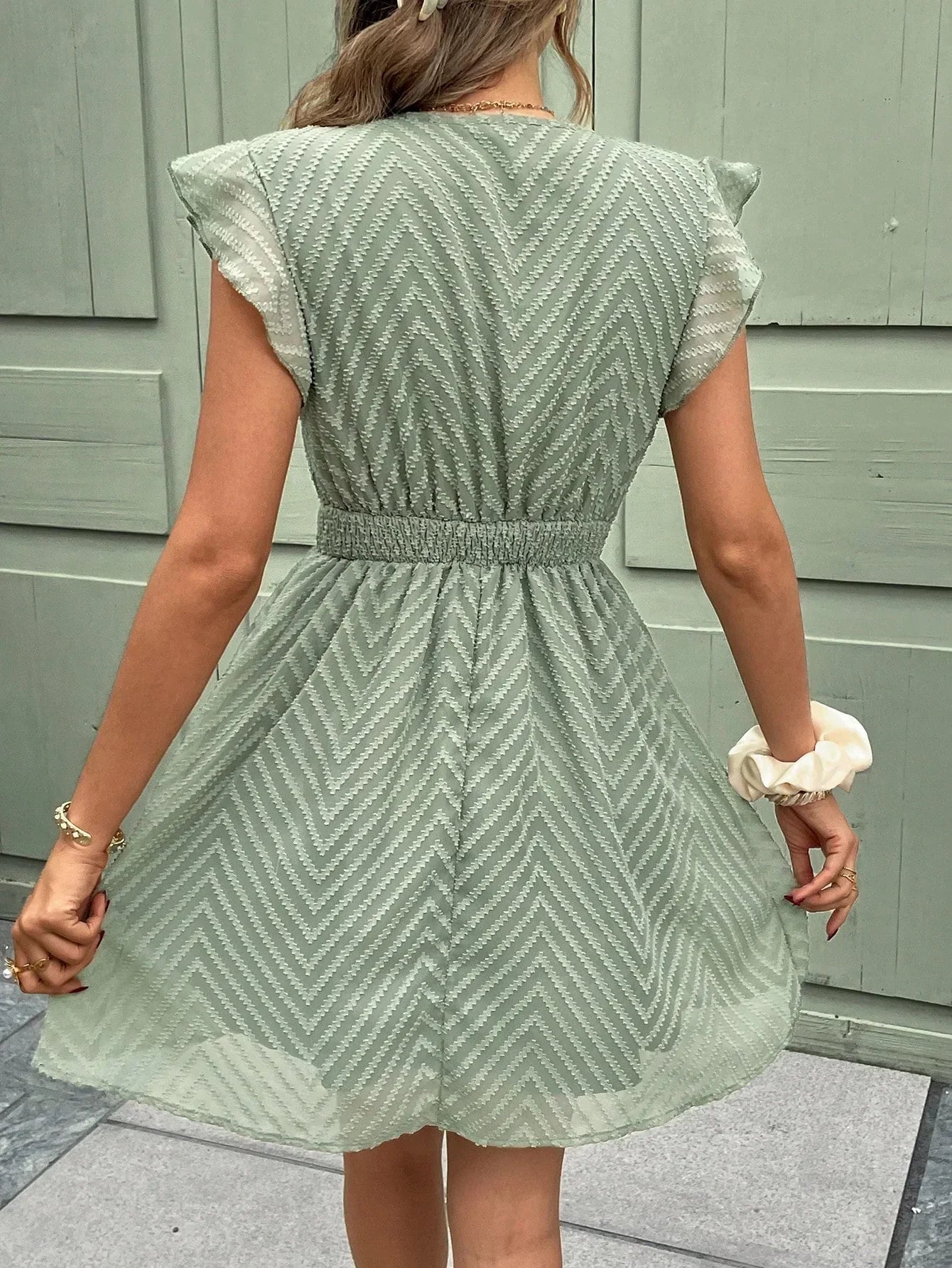 Ombelira – Robe d'été courte à col en V pour femmes