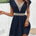 Ombelira – Robe d'été courte à col en V pour femmes