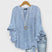 Women's V-Neck Ruffle Sleeve Blouse - Image 3