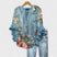 Women's V-Neck Ruffle Sleeve Blouse - Image 7