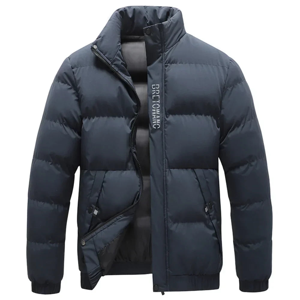 Nathan – Veste Homme Résistante aux Intempéries avec Col Structuré
