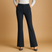 Sarrah - High Waist Cotton Blend Flared Trousers Women