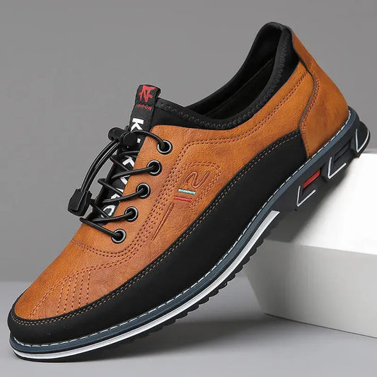 Patent Leather Oxford Shoes for Men Azzoria