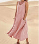 Chloen - Robe en coton à poche
