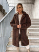 Plush Trench Coat for Women