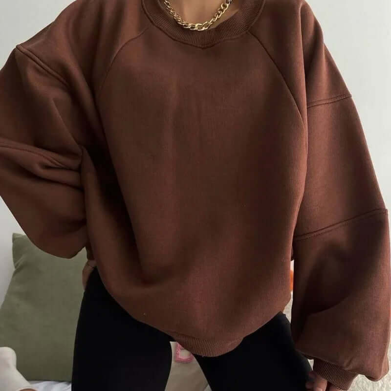 Elariah - Cotton Blend Relaxed Fit Women Sweater