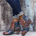 Retro High-Heel Boots with Side Fastening for Women Azzoria