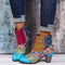 Retro High-Heel Boots with Side Fastening for Women